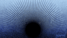 a blue background with a black circle and the word renpho on the bottom