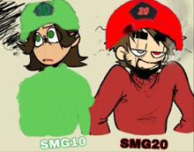 smg10 and smg20 are two cartoon characters