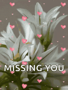 Missing You Hearts GIF - Missing You Hearts Flowers GIFs