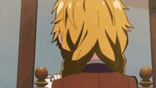 a cartoon drawing of a girl with blonde hair