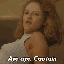 Aye Aye Captain Iris GIF - Aye Aye Captain Iris Mayor Of Kingstown GIFs