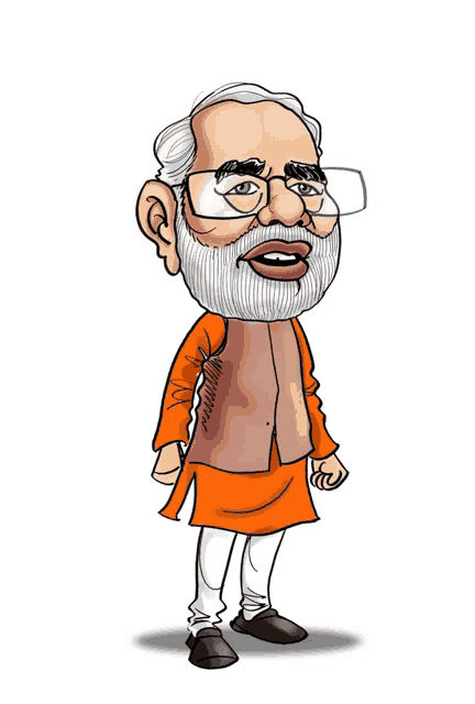 Prime Minister Shri Narendra Modi by artistakshaygoswami on Dribbble