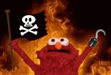 Elmo Elmo Fire GIF