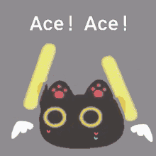 Ace Shaking GIF - Ace Shaking Angel Cat GIFs