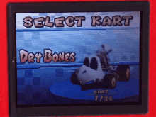 Dry Bones Mario Kart GIF - Dry Bones Mario Kart Mario Kart Ds GIFs