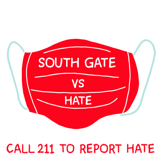 South Gate Vs Hate Sticker - South Gate Vs Hate La Stickers