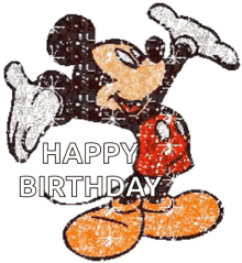 Happy Birthday Mickey Mouse GIF - Happy Birthday Mickey Mouse Sparkle GIFs