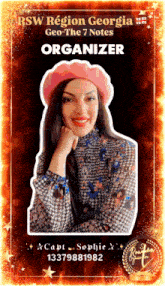 rsw region georgia geo the 7 notes organizer with a woman in a pink beret