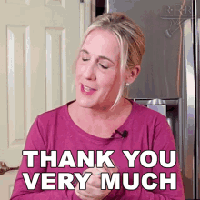 Thank You Very Much Jennifer Decarle GIF - Thank You Very Much Jennifer Decarle Restaurant Recipe Recreations GIFs