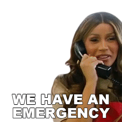 We Have An Emergency Cardi B Sticker - We Have An Emergency Cardi B We Have A Crisis Stickers