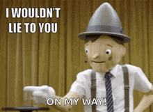 a cartoon character says i wouldn t lie to you on my way