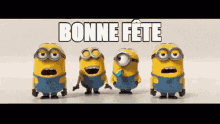 bonne fete minions sing happy birthday hbd