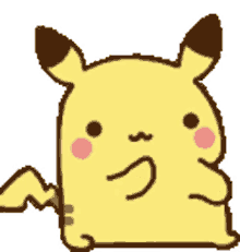pikachu pokemon cute move hands