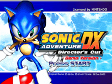 a video game called sonic adventure dx director 's cut is licensed by nintendo