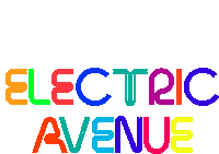 Electric Avenue Colorful Sticker - Electric Avenue Colorful Edm Stickers