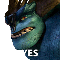 Yes Draal Sticker - Yes Draal Trollhunters Tales Of Arcadia Stickers