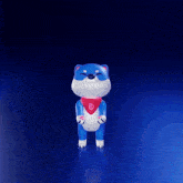 a blue shiba inu holding a diamond in its paws