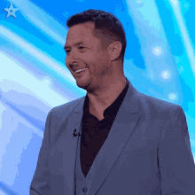Laughing Ben Nickless GIF - Laughing Ben Nickless Britains Got Talent GIFs