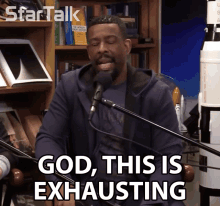 God This Is Exhausting Chuck Nice GIF - God This Is Exhausting Chuck Nice Startalk GIFs