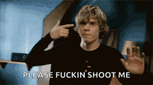 Evan Peters Ahs GIF - Evan Peters Ahs Gun GIFs
