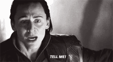 Curious GIF - Tom Hiddleston Loki Tell Me GIFs