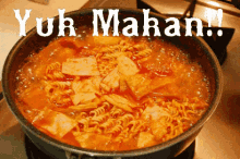 Yuk Makan GIF - Mie Rebus Ramen Kimchi GIFs