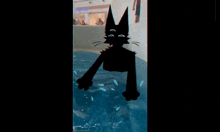 a person is going down a water slide at a water park with the words sky heart below them
