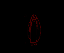 a pixel art of a person covering their face with their hands