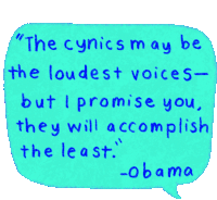 The Cynics May Be The Loudest Voices But I Promise You Sticker - The Cynics May Be The Loudest Voices But I Promise You They Will Accomplish The Least Stickers