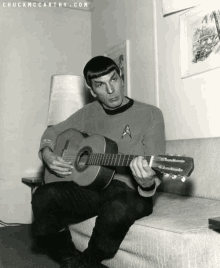 spock playing guitar star trek rockstar leonard nimoy
