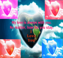 My Love Is Always With You Heart GIF - My Love Is Always With You Heart World GIFs
