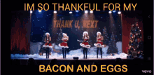 ariana grande mean girls dancing bacon and eggs
