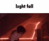 a picture of a person with the words lxght fall on the top
