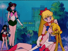 Sailor Moon Sailor Mars GIF - Sailor Moon Sailor Mars Sailor Saturn GIFs