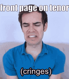 Front Page Tenor GIF - Front Page Tenor Cringe GIFs