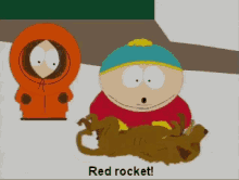 Cartman Red Rocket GIF - Cartman Red Rocket Dog GIFs