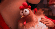 Chicken Petting GIF - Chicken Petting Staring GIFs
