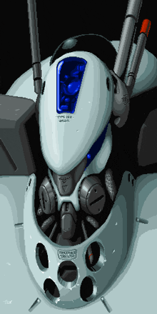 a pixel art drawing of a robot 's head that says ' display ' on the top of it