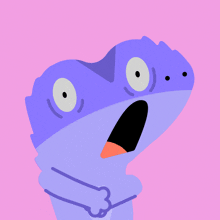 a cartoon character with a yellow crown on its head