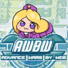 an ad for aubu advance wars by web shows a little girl