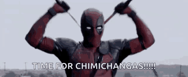 Deadpool Did Someone say Chimichangas? 12x18 Poster