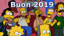 Capodanno Buon Anno Nuovo Felice 2019 Buon 2019 Festeggiare Conto Alla Rovescia Simpson GIF - New Year Happy New Year Happy2019 GIFs