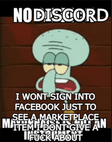 Squidward Discord GIF - Squidward Discord Facebook Marketplace GIFs
