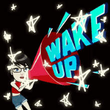 Wake Up Good Morning GIF - Wake Up Good Morning Mega Phone GIFs