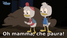 Qui Quo Qua Paperino Disney Paura Spavento Cartoni Animati GIF - Huey Dewey And Louie Disney Donald Duck GIFs