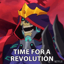 Time For A Revolution Skeletor GIF - Time For A Revolution Skeletor Masters Of The Universe Revolution GIFs