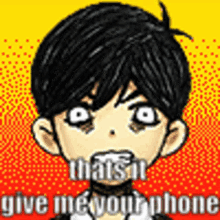 Give Me Your Phone Omori GIF - Give Me Your Phone Omori Omori Meme GIFs