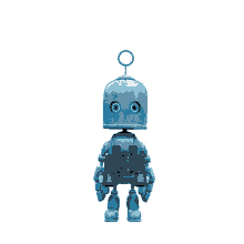 o2 bubl robot blue bubble