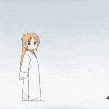 a girl in a red skirt is dancing with another girl in a white shirt