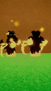 a computer generated image of a person holding a sword